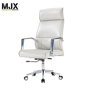 MJX high back heated executive office chair with chrome metal armrest