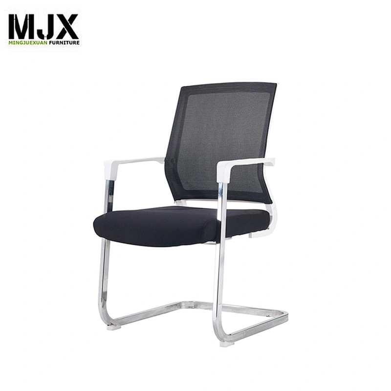 Simple design black mid back meeting  room chair