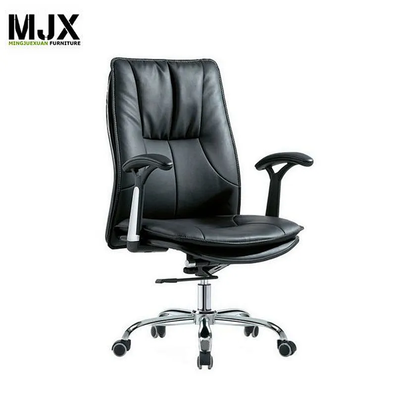 China hot-sale black mid back swivel meeting chair for office