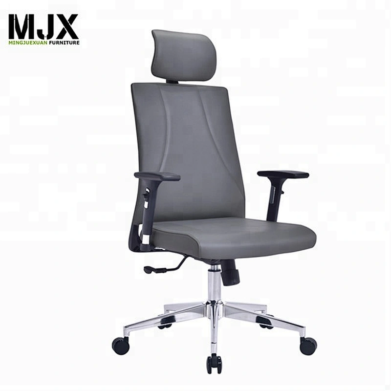 Grey injection molded foam swivel office chair
