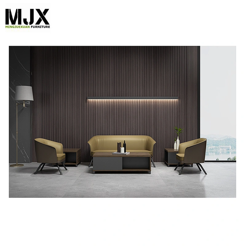 Own design high end office PU leather sofa for office