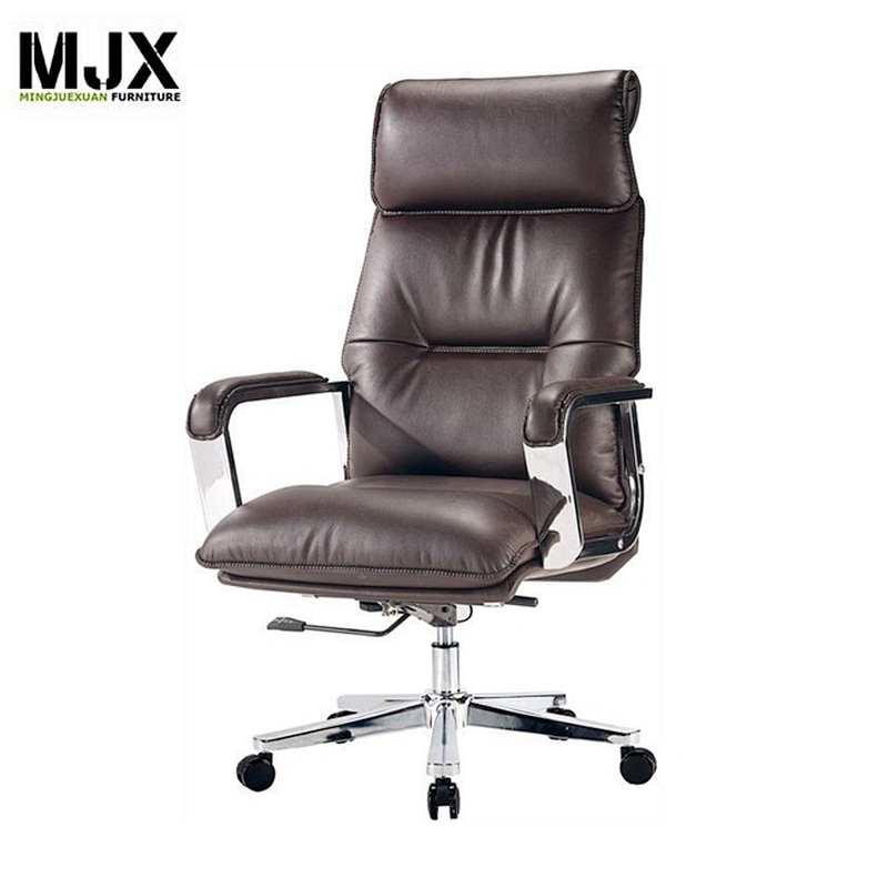 Classic high back  Leather office chair with PU armpad