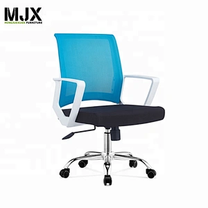 Mid back office hair mesh revolving chairs with back frame