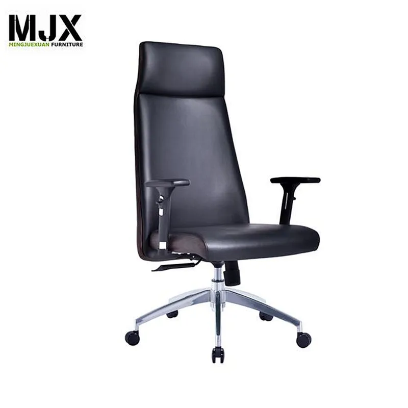 Customized high back PU leather executive office chair with headrest