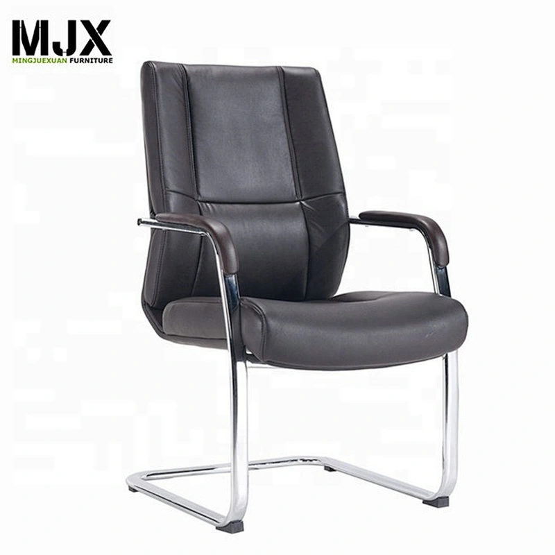 Chromed frame PU conference chair for meeting staff office chair