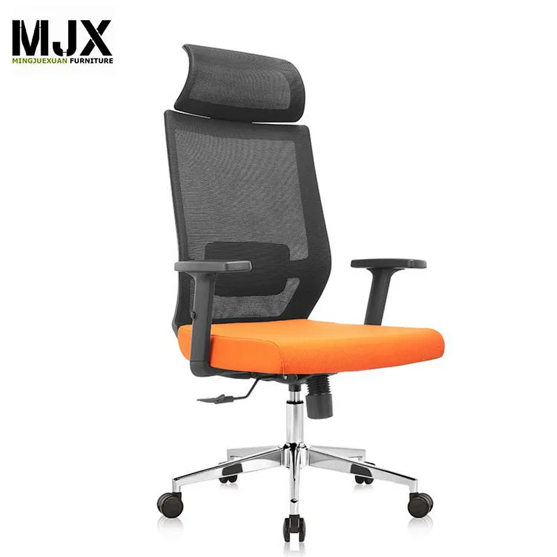 2019 new design high back mesh office chair with headrest