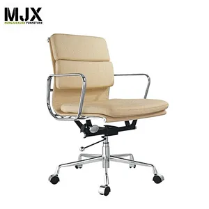 Customized top sell executive yellow leather high back office chair