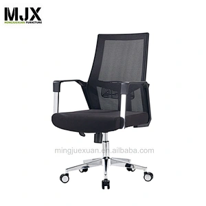New 2019  mid back staff mesh Molded foam seating  chair with chrome metal base