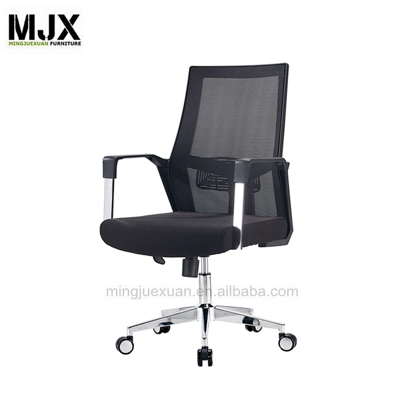 New 2019  mid back staff mesh Molded foam seating  chair with chrome metal base