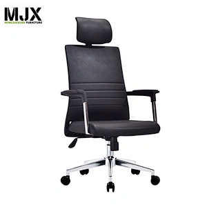 Commercial headrest PU home office chairs leather desk chair