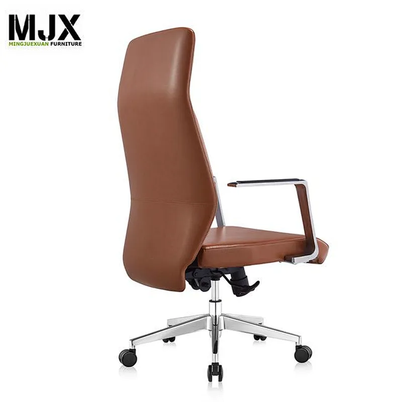 Competitive high back best quality executive chair with 350mm square tube aluminium base
