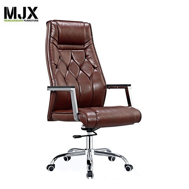 New classic style  useful adjustable High back swivel chair with PU seat&back office chair with armrest