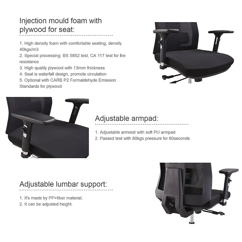 High back office ergonomic executive chair office modern chair