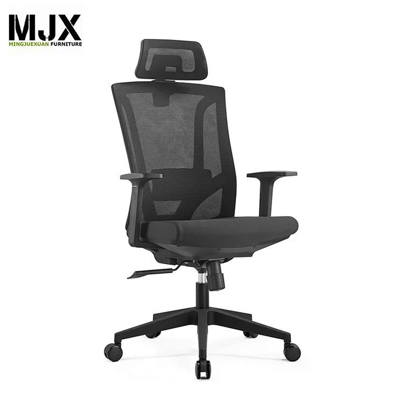 Latest mid back  mesh office chair with  black nylon back frame