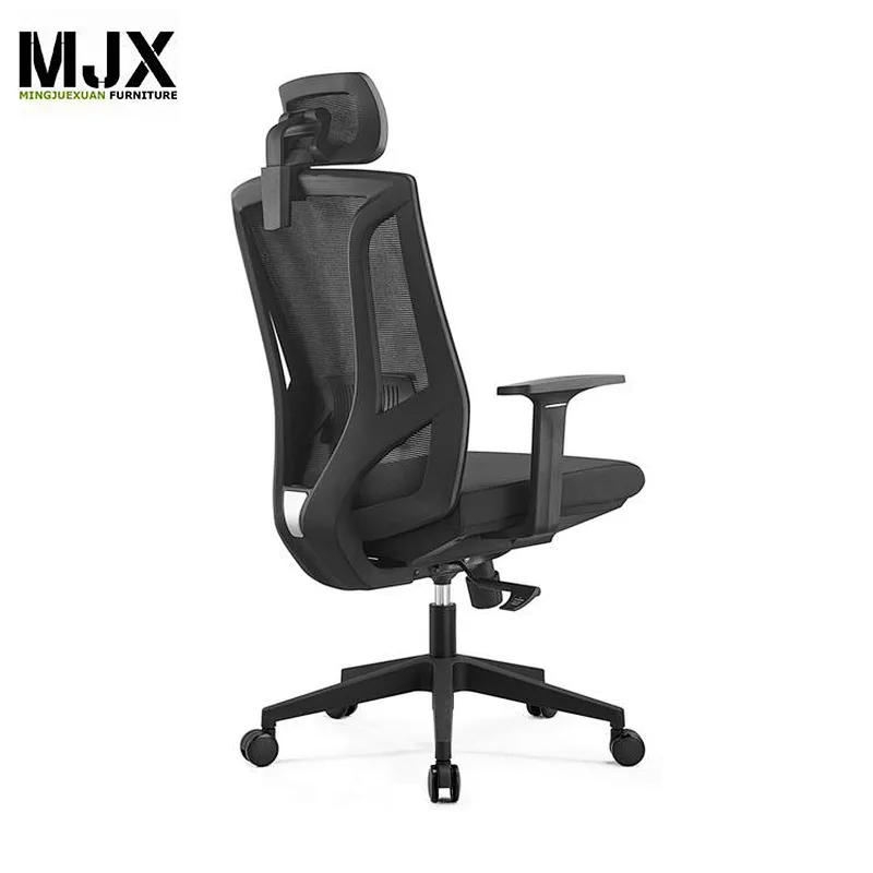 Latest mid back  mesh office chair with  black nylon back frame