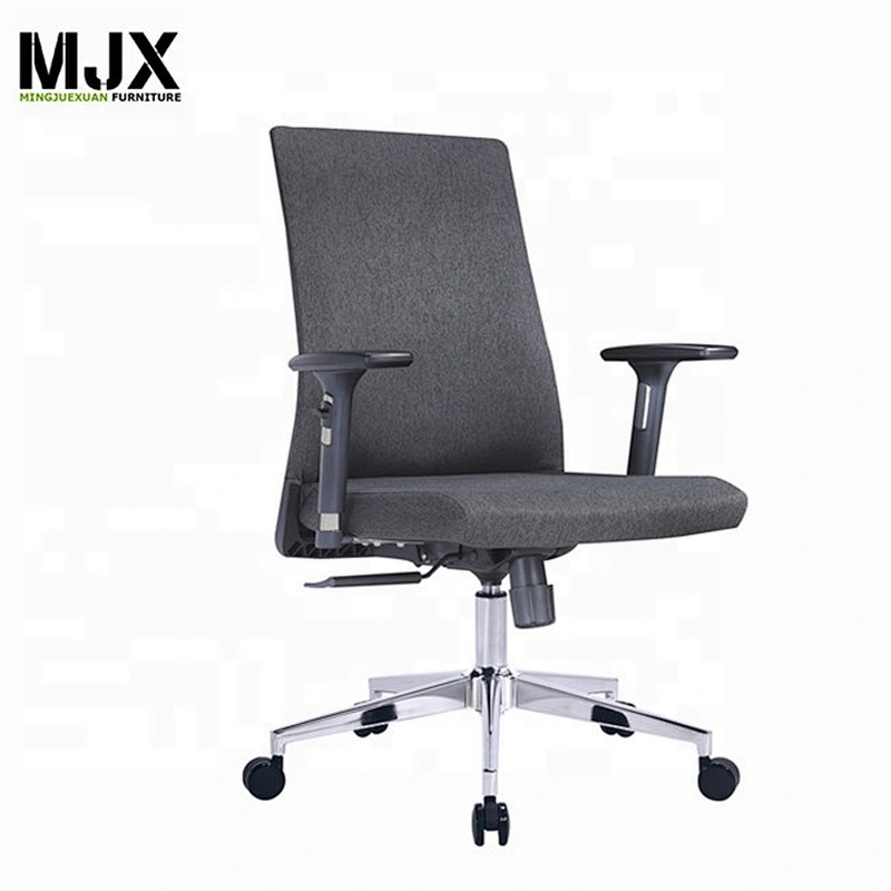 Grey injection molded foam swivel office chair