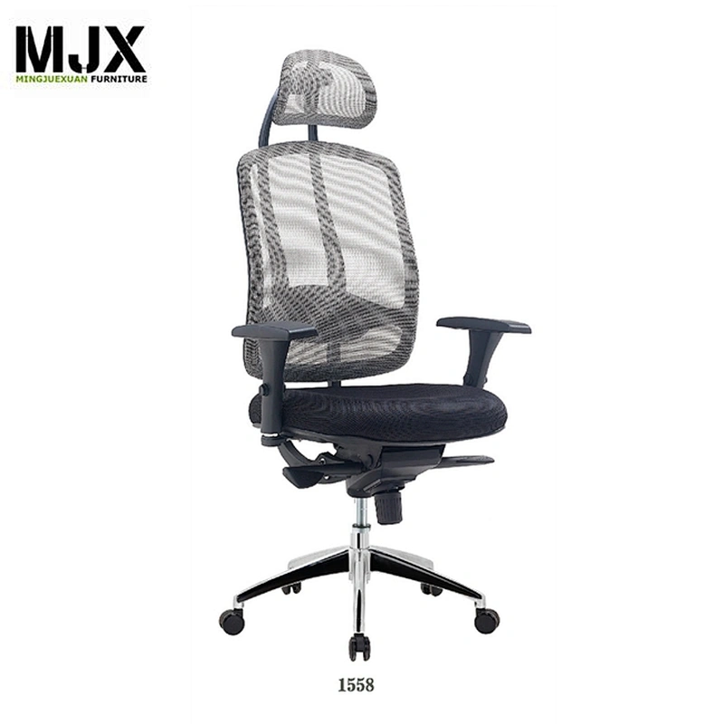 Designer Crazy Selling ergonomic boss office chair with chrome metal 5-star base