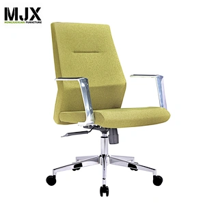 Luxury office furniture fabric chair mid back ergonomic green office chair