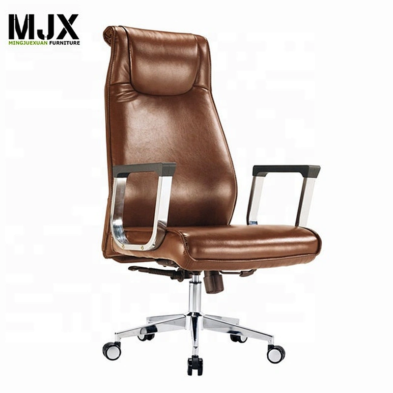 High back ergonomic executive office chair with headrest