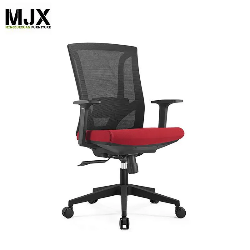 Best selling new design high back swivel ergonomic chair with black nylon back frame