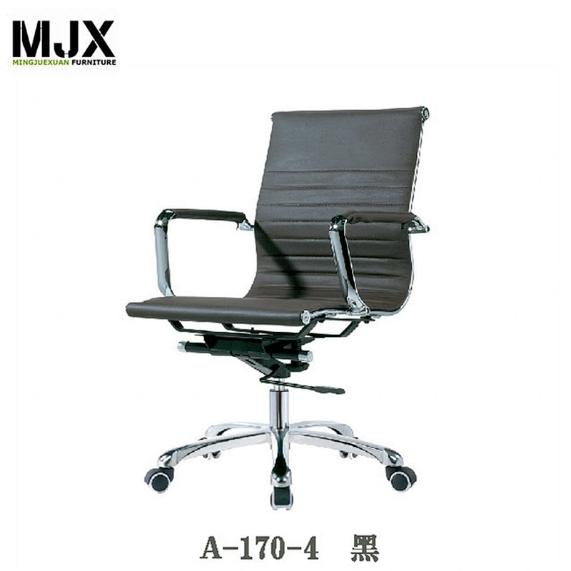 swivel aluminium 5 star base conference office chair without wheels