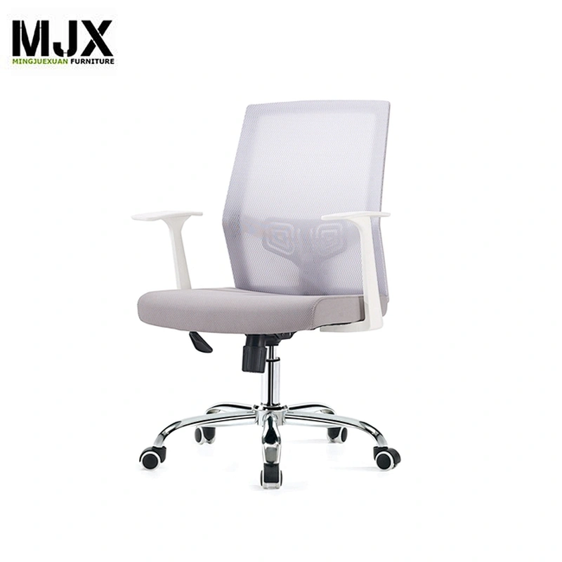 latest design mid back colorful chrome metal office chair with Nylon back