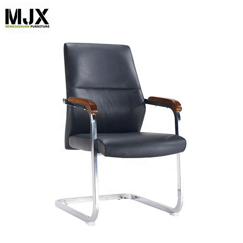Factory own design mid back conference office chair oak armpad conference chair