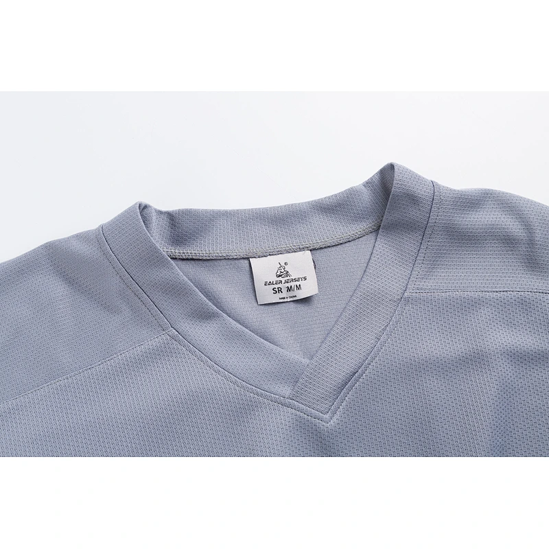 High quality cheap practice hockey jerseys In stock-Grey