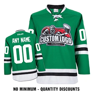 Custom Your Hockey Jerseys (Any Logo Any Number Any Name) Dallas Stars Green ECD01