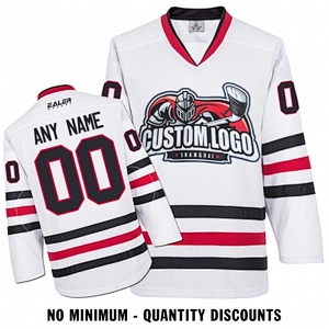 Custom Your Hockey Jerseys (Any Logo Any Number Any Name) Chicago Blackhawks White ECC03