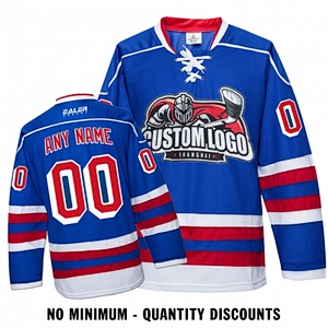 Custom Your Hockey Jerseys (Any Logo Any Number Any Name) New York Ranger Blue ECN11