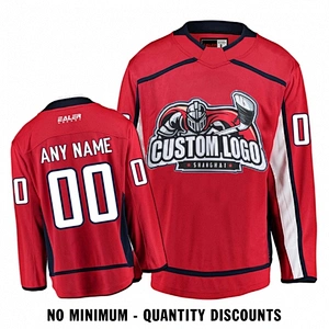 Custom Your Hockey Jerseys (Any Logo Any Number Any Name) Washington Capitals Red ECW01