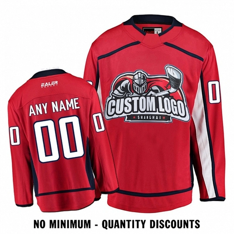 Custom Your Hockey Jerseys (Any Logo Any Number Any Name) Washington Capitals Red ECW01