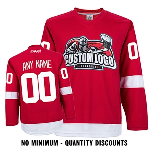 Custom Your Hockey Jerseys (Any Logo Any Number Any Name) Detroit Red Wings Red ECD11