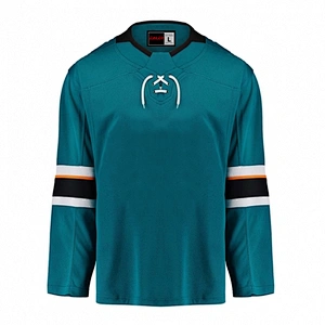 San Jose Sharks Blank Hockey Jerseys Home E054