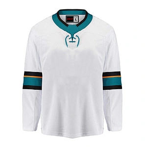 San Jose Sharks Blank Hockey Jerseys Away E055