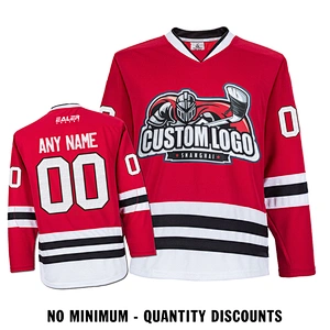 Custom Your Hockey Jerseys (Any Logo Any Number Any Name) Chicago Blackhawks Red ECC02