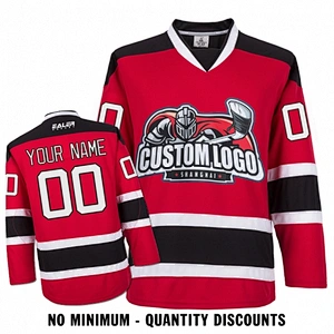 Custom Your Hockey Jerseys (Any Logo Any Number Any Name) New Jersey Devils  Red ECN01