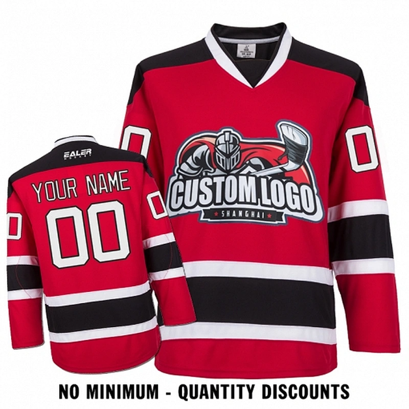 Custom Your Hockey Jerseys (Any Logo Any Number Any Name) New Jersey Devils  Red ECN01