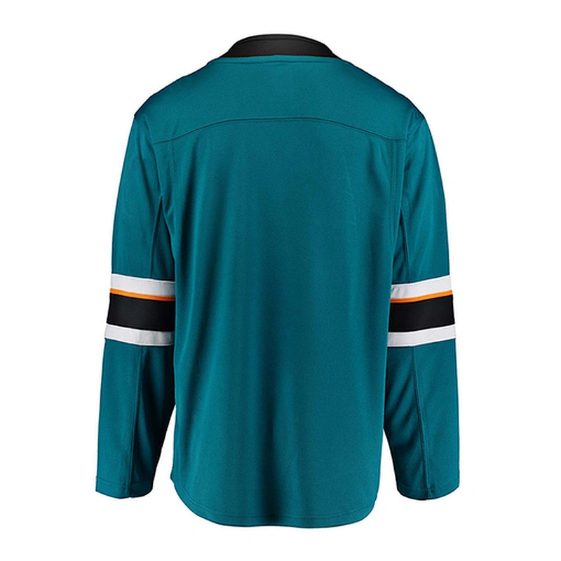 San Jose Sharks Blank Hockey Jerseys Home E054