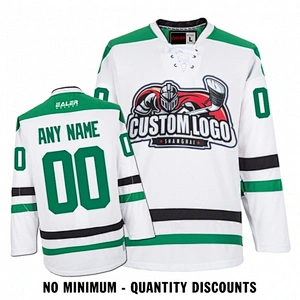 Custom Your Hockey Jerseys (Any Logo Any Number Any Name) Dallas Stars White ECD02