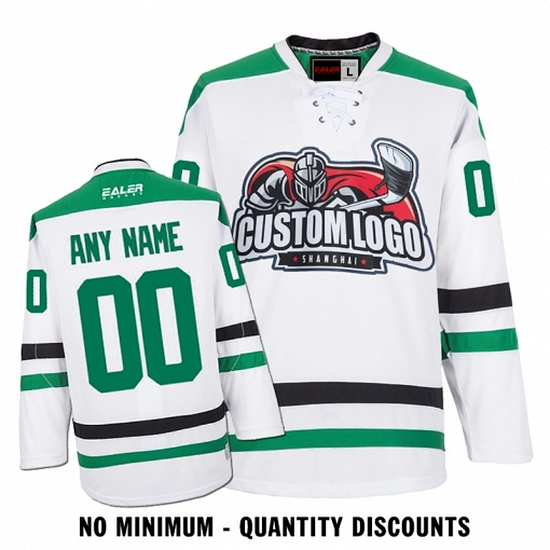Custom Your Hockey Jerseys (Any Logo Any Number Any Name) Dallas Stars White ECD02