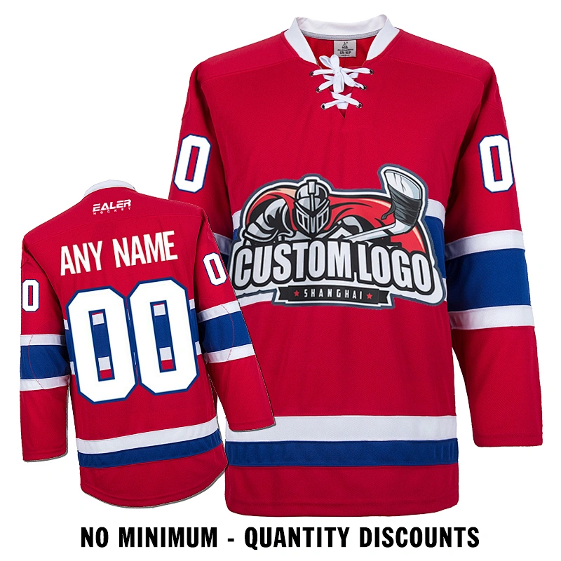 Custom Your Hockey Jerseys (Any Logo Any Number Any Name) Montreal Canadiens Red ECM01