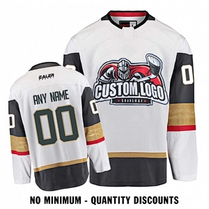 Custom Your Hockey Jerseys (Any Logo Any Number Any Name) Vagas Golden Knight White ECV02