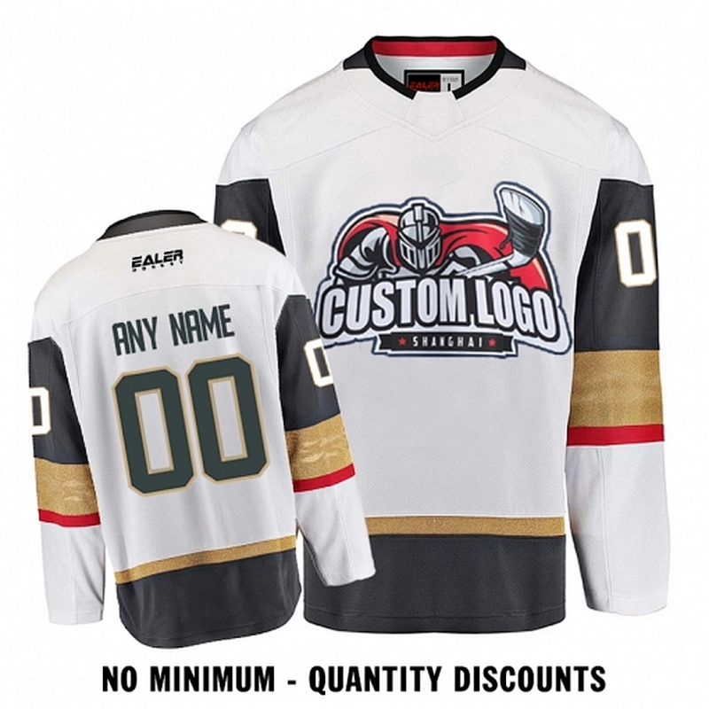 Custom Your Hockey Jerseys (Any Logo Any Number Any Name) Vagas Golden Knight White ECV02