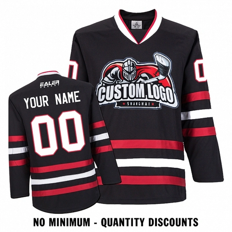 Custom Your Hockey Jerseys (Any Logo Any Number Any Name) Chicago Blackhawks Black ECC01
