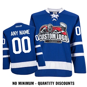 Custom Your Hockey Jerseys (Any Logo Any Number Any Name) Toronto Maple Leafs Blue ECT01