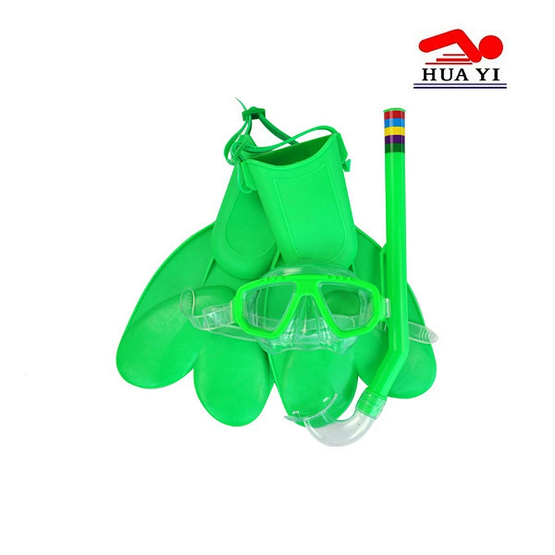 M21S79F64 diving mask snorkel with fins set