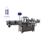 Automatic wheel round bottle label machine video show