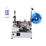 Flat surface labeling machine for glass bottle